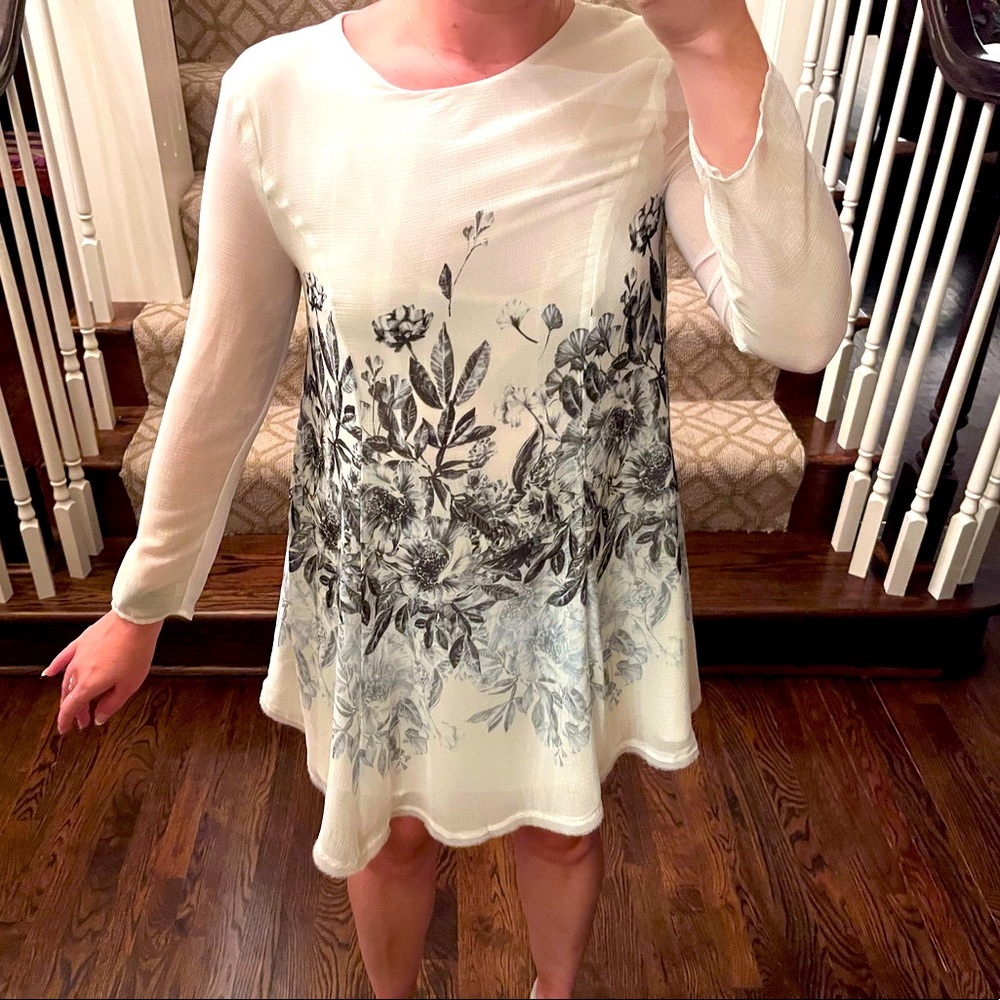 Urban Outfitters, Kimchi Blue white floral dress, size small.